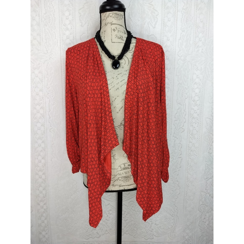 Raffaella Red Shrug Size Large Petite